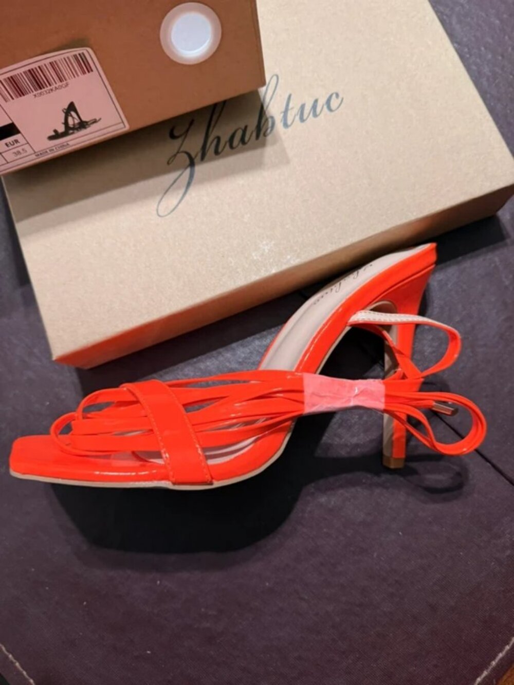 Women’s Bright Orange Heels Size 8